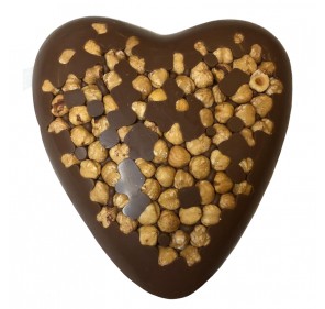 Dark chocolate heart with...