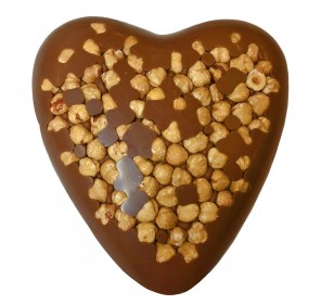 Milk chocolate heart with...